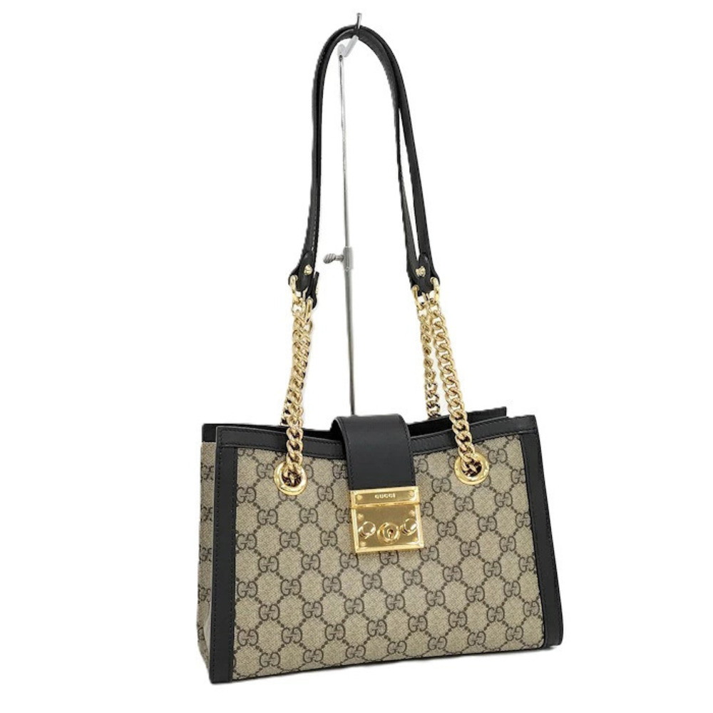 Gucci Shoulder Bag GG Supreme Chain